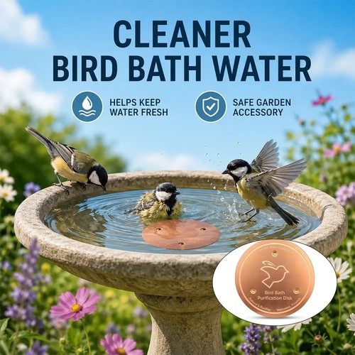 Bird bath copper - bath, disk