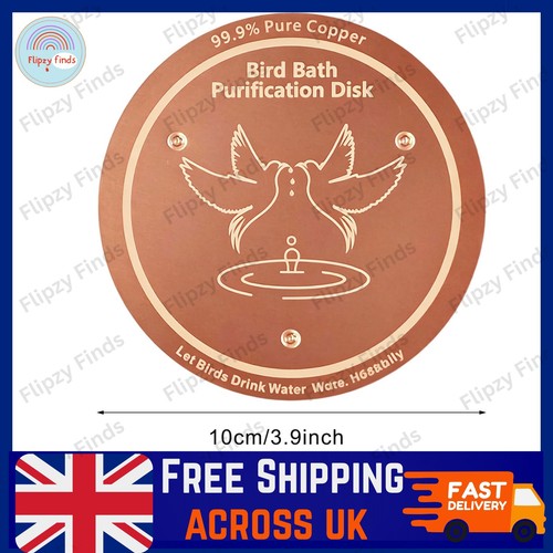 Bird bath copper - disk, for