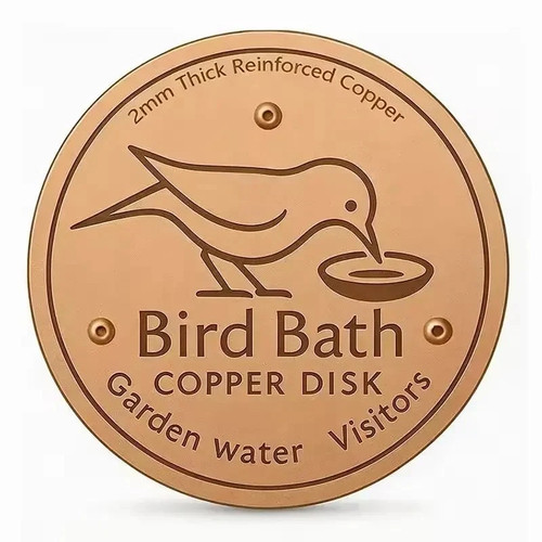 Copper bird bath - copper, purification