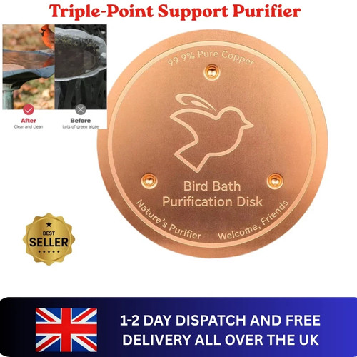 Pure copper bird bath - pure,