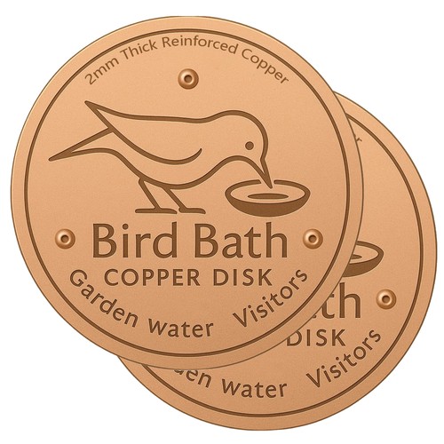 2pcs bird bath copper - 2pcs,