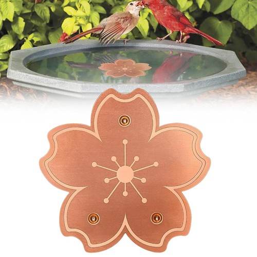 Natural copper bird bath - natural,