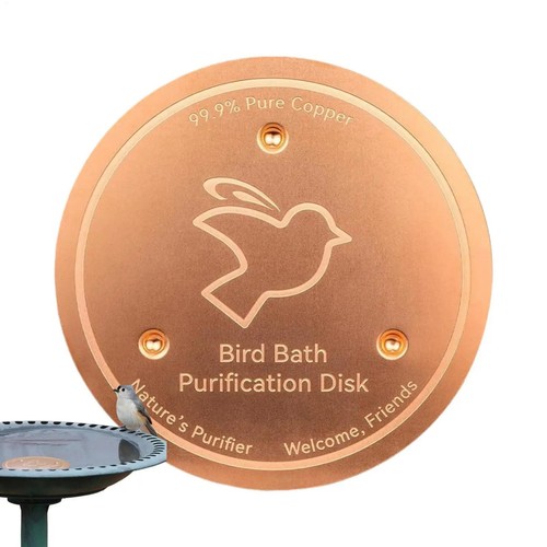 Bird bath copper disk for - bird,